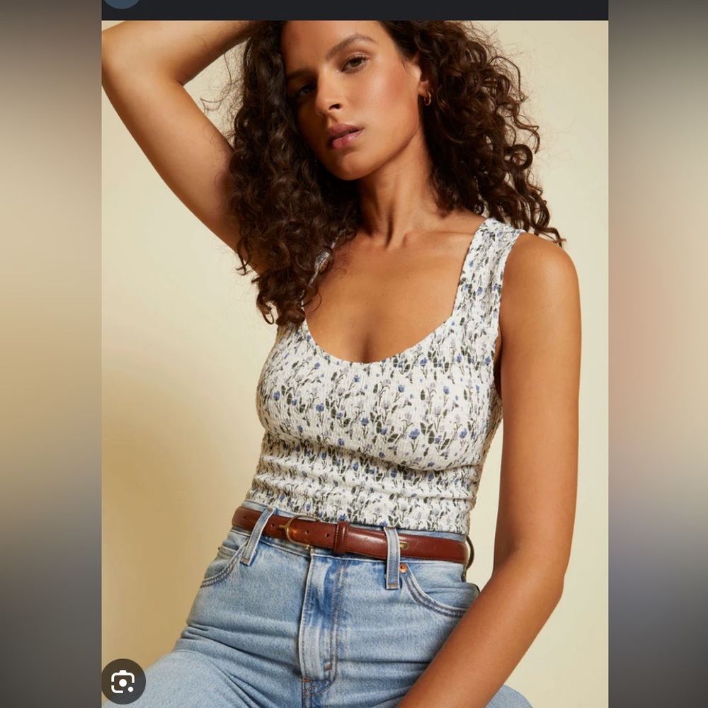 NATION LTD Bella Floral Top Medium NEW